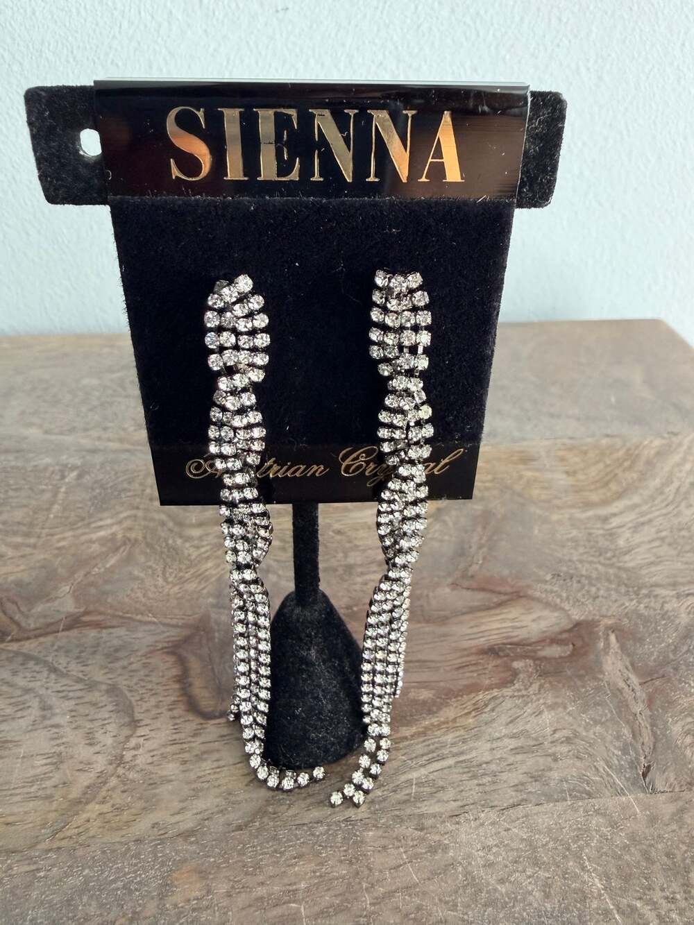 New Sienna Austrian Crystal Long Dangle Statement Earrings